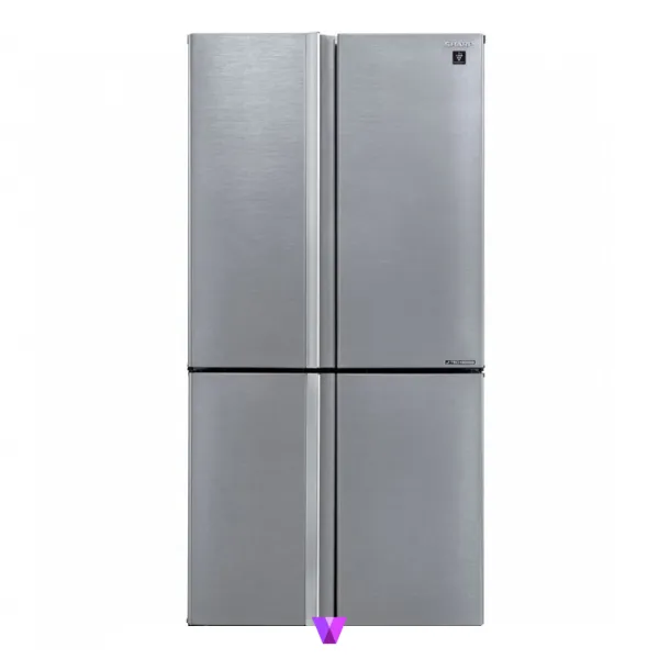 Sharp 4-Door Refrigerator - Brilliant Silver