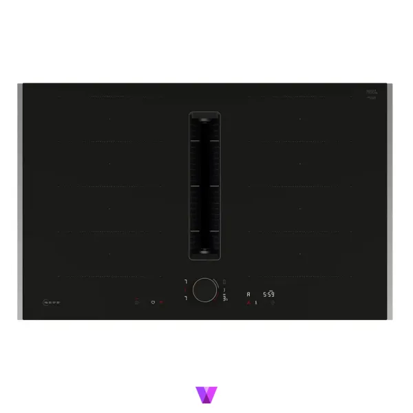 Neff V68YYX4B0 Induction Hob with Integrated Ventilation System - 80cm, Metallic Silver