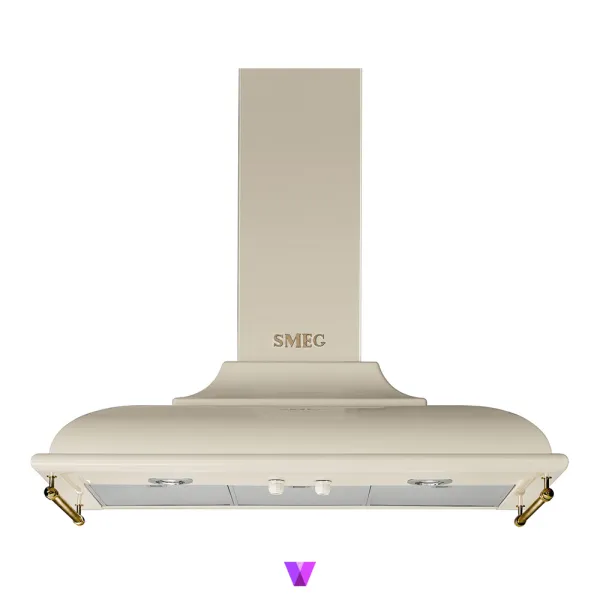 Smeg Wall Decorative Hood - 90cm, Cream