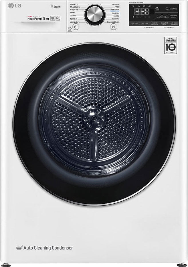 LG RC90V9AV2W Dryer 9kg A +++ with Heat Pump