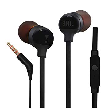 JBL Tune 110 JBLT110BLK In Ear Earphones Black