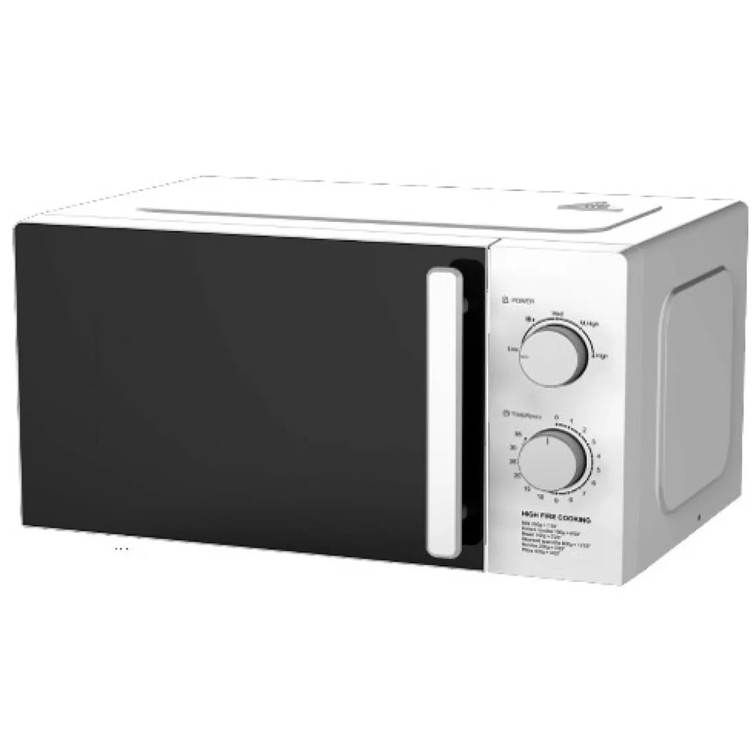 HYUNDAI HYMW-WLF20MXP07W MICROWAVE 20LT 700W OUTPUT WHITE