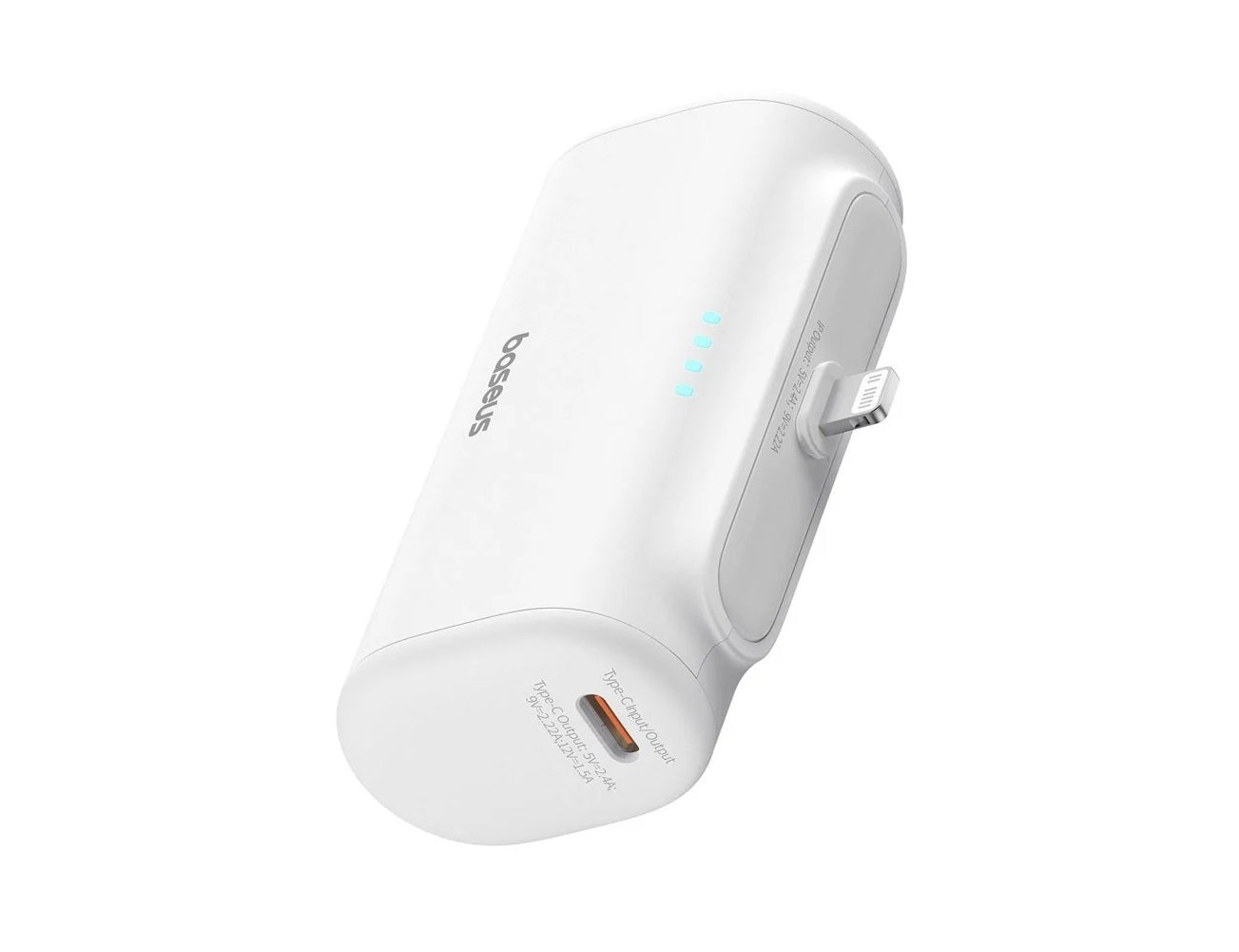 Baseus Powerbank 20W 5000mAh Plug-In Lightning 20W White