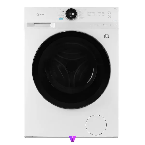 Midea WasherDryer 8/6 Kg Lunar Series - White