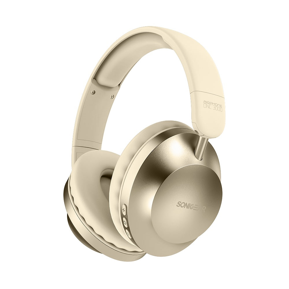 SonicGear AIRPHONE DNC3000 Headphones Bluetooth Champagne Gold